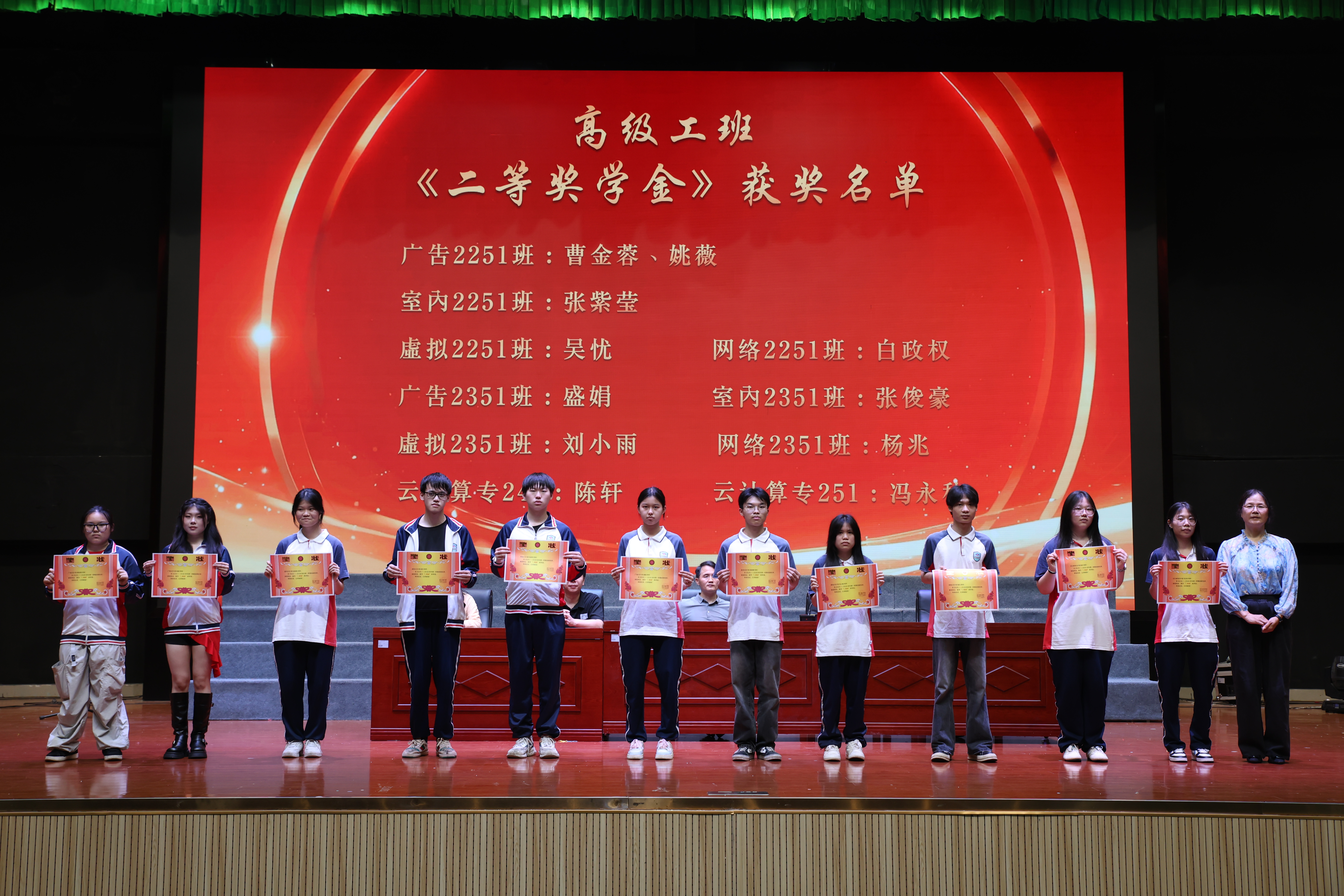 高级工班 二等奖奖学金.JPG 高级工班 二等奖奖学金.JPG